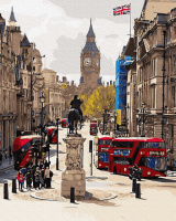 Картина за номерами «Бурхливий Лондон» 40х50см