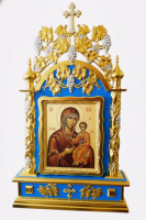 Виносна ікона або феритрон № 337 (двохстороння), колір блакитний