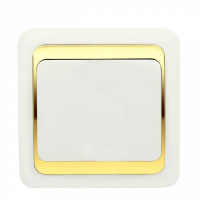 Выключатель Wega одинарный золото