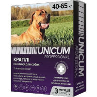 Краплі від бліх та кліщів Unicum PRO для собак 40-65 кг перметрин 2 шт. уп.