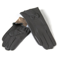 PODIUM Перчатка Женская кожа (Ш) F23 мод4 сер st33 Распродажа