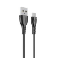 Кабель Wibrand Boa PVC charging data cable for Micro 1m Black (WI.DC/BO1B-UM)
