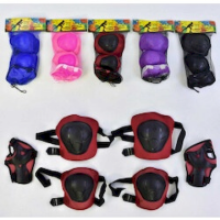 Набор детской защиты для роликов со светоотражателем (наколенники,налокотники,перчатки) 4+