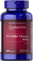 Puritan's Pride Apple Cider Vinegar 600 mg 200 таблеток