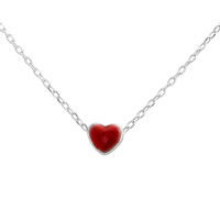 Серебряное колье CatalogSilver с емаллю, вес изделия 1,71 гр (2144410) 350400 размер