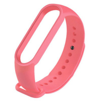 Ремінець для фітнес браслету Mi Band 5/6/7 Silicone, Pink