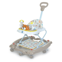 Дитячі ходунки - гойдалка з батьківською ручкою управління Bambi M 3656A-S-2 Бежевий