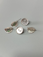 Основа для брошек/ 2см/ сталь/ 1 шт