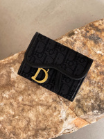 Гаманець Christian Dior Saddle mini чорний