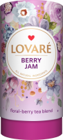 ✔️NEW! Чай Lovare в тубусі каркаде «BERRY JAM» Ягідний джем 80г