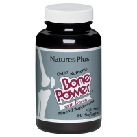 Кальций с Бором для Крепких Костей, Bone Power, Natures Plus, 90 желатиновых капсул