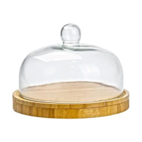 Набор для нарезки сыра Ø 25 со стеклянной крышкой  HP1230