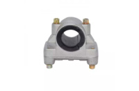 Крепление ручки алюминиевое с резинкой 28 мм Noker БК 40/44 (6115)