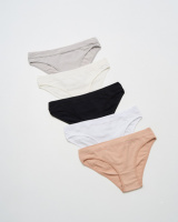 Однотонні трусики із широкою резинкою     M, L, XL, 2XL     5 шт.