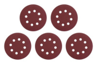 Круг шлифовальный на липучке Intertool 125 мм × Р400 с отверстиями (5 шт.) (BT-0593)