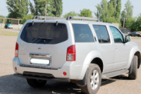 Задняя дуга AK002 Черная (нерж. сталь) для Nissan Pathfinder R51 2005-2014 гг