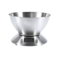 Ваги кухонні електронні Sokany SK-1204 з чашею, хром