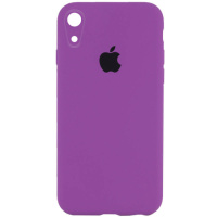 Чохол Silicone Case Square Full Camera Protective (AA) для Apple iPhone XR (6.1«), Фіолетовий / Grape - купити в SmartEra.ua