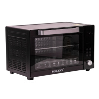 Духовка електрична настільна SOKANY SK-10011 об'ємом 50 літрів з таймером, чорний