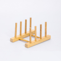 Подставка для тарелок и крышек деревянная на кухню 16×12.5×10 (см) HB-40-11