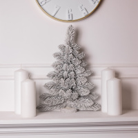 Искусственная елка настенная Полонина 60 см на деревянной подставке SOK-M-V-2