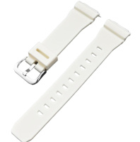 Силіконовий ремінець для годинника Casio GM-S2100 White SI білого кольору (артикул 1051-1373)