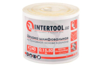 Шлифовальная шкурка Intertool 115 мм x 50 м x P240 бумага (BT-0825)