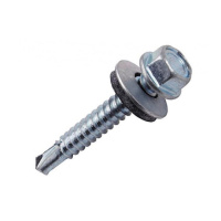 Саморез кровельный по дереву с буром и шайбой 4,8х35 уп 100шт цена за уп