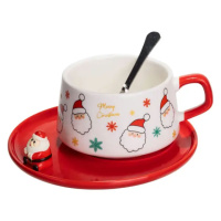 Новогодний рождественский фарфоровый набор «Праздничное утро» 250 мл Yiwu FM-CS-10A