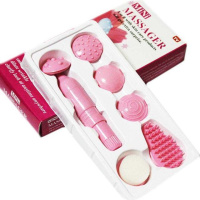 Массажер для лица Mini Massager, ручной массажер с насадками PR1