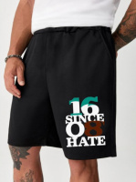 Шорти чорні з ДТФ | 67-042