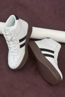 Кросівки жіночі демісезонні, колір біло-чорний, 248RSD20