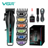 Акумуляторна машинка для стрижки VGR V-273 GREEN