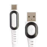Кабель Konfulon DC03C, Type-C, 2m, 2A, White