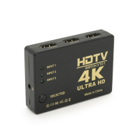 Пассивный HDMI свич с пультом ДУ IR, 1080Р, 1,4 версия, 1=>3 порта, Blister