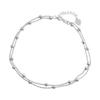 Серебряный браслет на ногу CatalogSilver с без камней, вес изделия 3,91 гр (2079330) 2326 размер