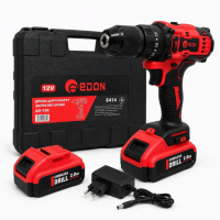 Шурупокрут акумуляторний EDON AD-12K (2акум.12В 2Аг/зарядний/насадки/ударний)