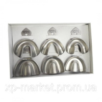 Набор слепочных ложек неперфорированных для беззубой челюсти DE-1756