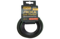 Леска для триммера Сила 3.0 мм x 15 м звезда PRO (550283)