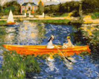 Картина за номерами - Катання на човні по Сені ©Pierre-Auguste Renoir Идейка 40х50 см (KHO2577)