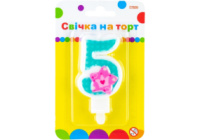 Свічка Princess «5» висотою 7,62 см