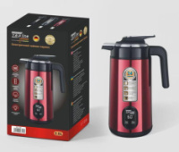 Електричний чайник термос 3L 2200Вт Zepline ZP123 з показниками температури Червоний