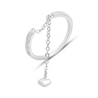 Серебряное кольцо CatalogSilver с фианитами, вес изделия 1,61 гр (2159933) 18.5 размер