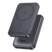 Power bank Borofone J160 5000mAh магнитный с функцией беспроводной зарядки metal gray
