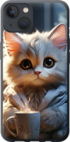 Чехол на iPhone 13 White cat 5646u-2374