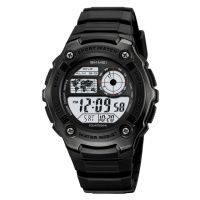 Чоловічий спортивний годинник Skmei 2517BK Black з електронним циферблатом та захистом 5 ATM