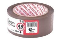 Скотч Intertool 48 мм х 100 м х 52 мкм коричневый (KT-0913)