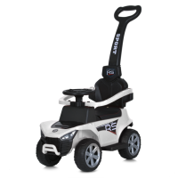 Каталка-толокар з батьківською ручкою електромобіль (мотор 25W, 6V4AH) Bambi M 5764EBLR-1 білий