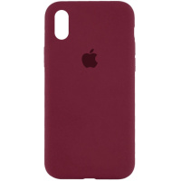 Чохол Silicone Case Full Protective (AA) для Apple iPhone XR (6.1«), Бордовий / Plum - купити в SmartEra.ua