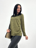 Жіноча кофтинка з гудзиками «Vesta» оптом | Батал Хакі, 50-52